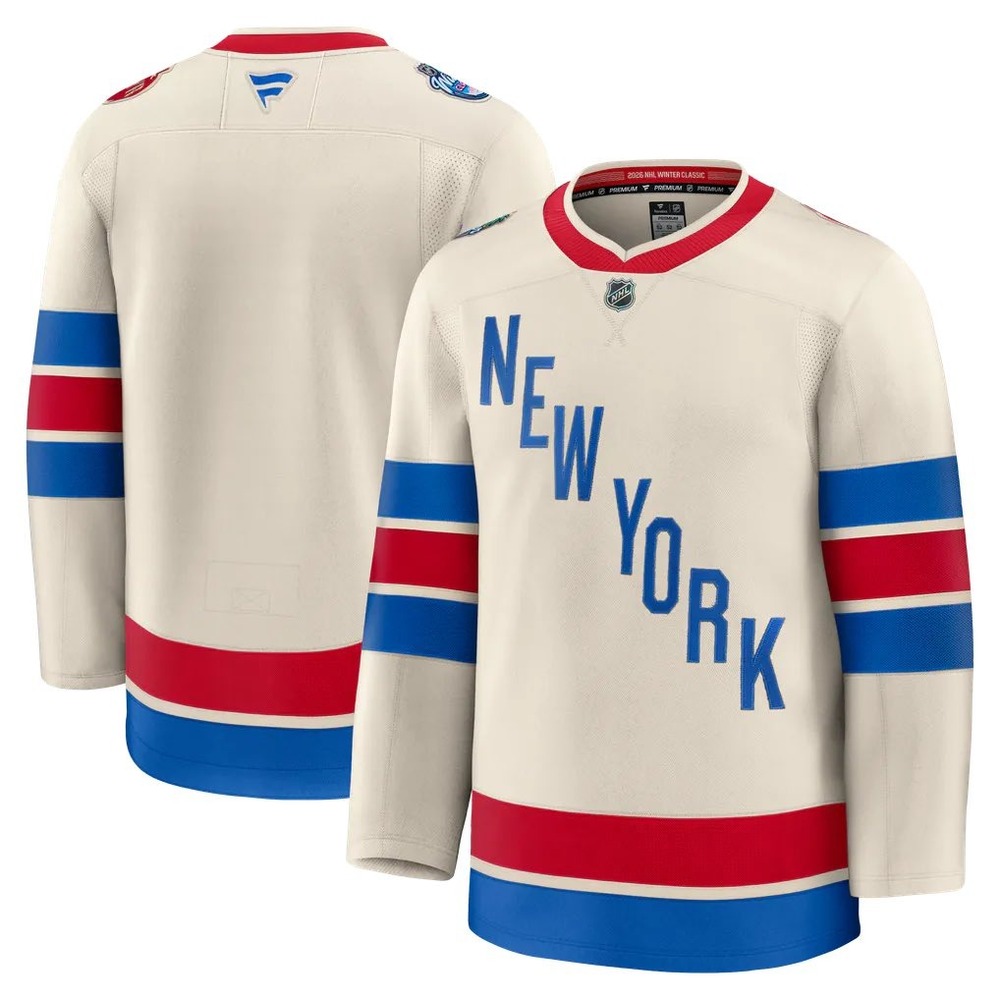 Fanatics New York Rangers Trocheck 16 2026 NHL Winter Classic Jersey Beige 46